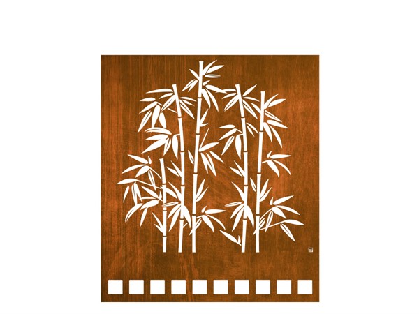 Sichtschutzwand gross, Bambus